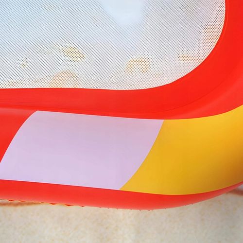 MATERAC do pływania dmuchany z siatką HAMAK LEŻAK WODNY na basen plażę wode na Arena.pl