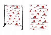 TŁO FOTOGRAFICZNE ścianka z logo firmy nazwą