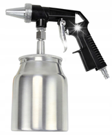 PISTOLET PNEUMATYCZNY DO PIASKOWANIA USUWANIA FARBY DYSZA ZBIORNIK KD10354