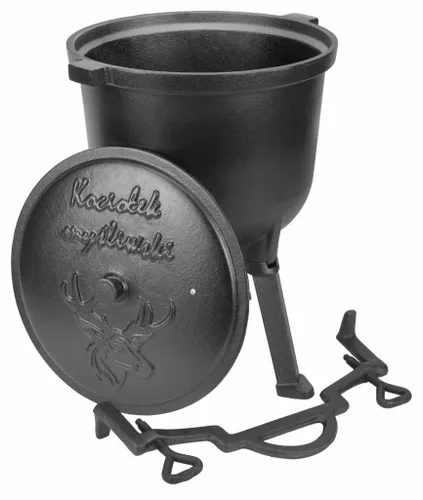 Kociołek myśliwski żeliwny 7L GARNEK węgierski na ognisko grill pieczonki na Arena.pl