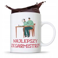 Kubek Prezent Zegarmistrza Najlepszy Zegarmistrz Z Nadrukiem Ze Zdjęciem