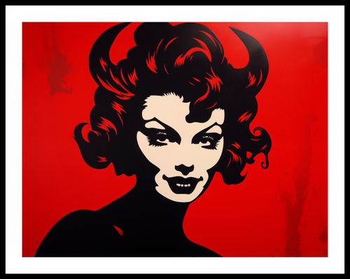 Plakat 65x50cm Czerwona Diablica na Arena.pl