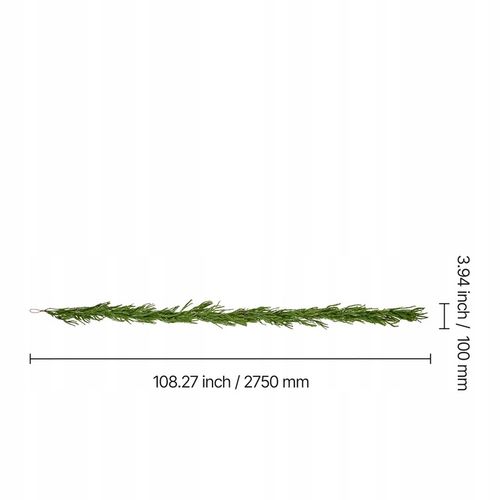 VEVOR Girlanda Świąteczna 275CM Odporna Na Blaknięcie I Korozję PE na Arena.pl