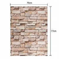 10x Samoprzylepne Panele Ścienne Tapeta z Cegły Panel Ścienny 3D 77 x 70cm