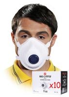 Półmaska filtrująca z zaworkiem MAS-C-FFP3V - 10 szt.