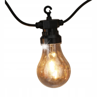 GIRLANDA ŚWIETLNA 20LED TWORZYWO SZTUCZNE CIEPŁA BIEL 950X6X15CM IP44 TIMER