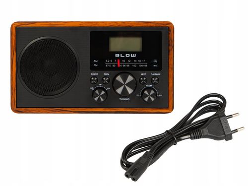 RADIO KUCHENNE RETRO PRZENOŚNE BLUETOOTH ZEGAR LCD FM ANTENA AUX USB-C na Arena.pl