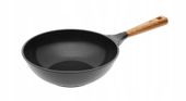 Wok Gerlach 28 cm ceramiczny czarny NATUR