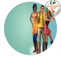 Opłatek na tort Sims