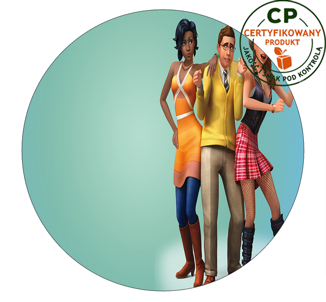 Opłatek na tort Sims zdjęcie 1