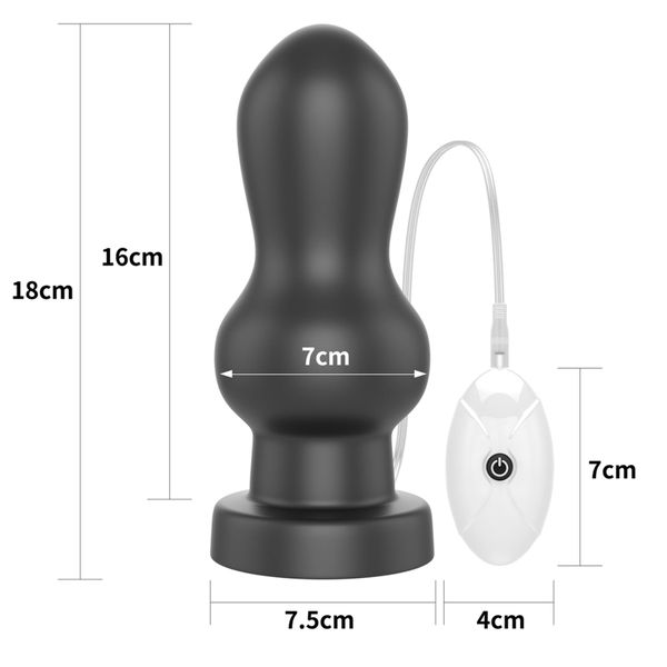 7"" King Sized Vibrating Anal Rammer zdjęcie 2
