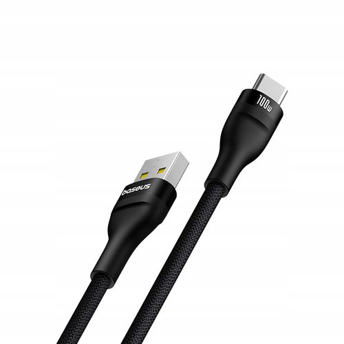 Kabel USB do USB-C Baseus Flash 2 100W, 2m (czarny) na Arena.pl