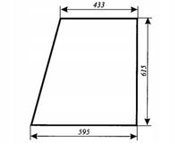 Szyba drzwi górna Massey Ferguson ciągnika MF-235 kabina POM Zamość