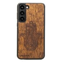 drewniane etui bewood na samsung galaxy s23 plus hamsa imbuia