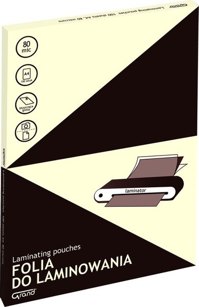 FOLIA DO LAMINOWANIA GRAND A4 80MIC zdjęcie 1