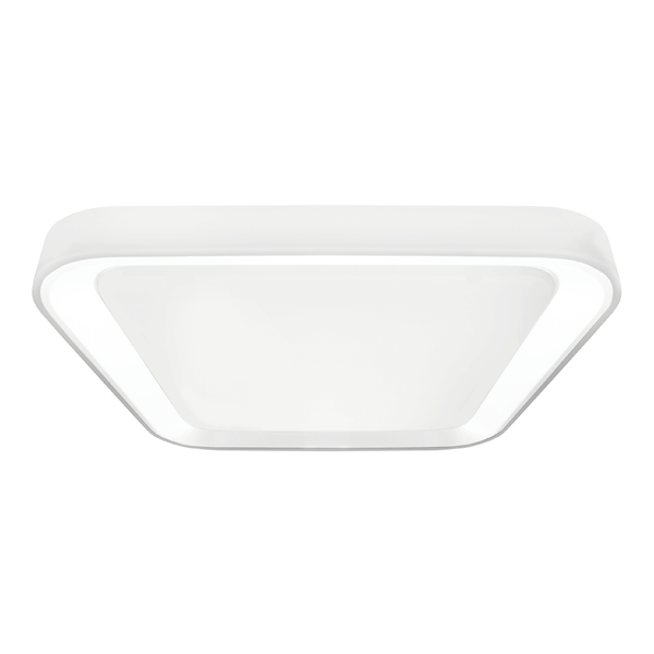 Kwadratowa lampa sufitowa Quadro LED 38W 3000-6000K do holu biała zdjęcie 1