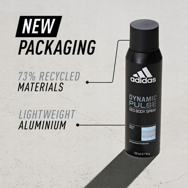 ADIDAS DYNAMIC PULSE DEZODORANT W SPRAYU DLA MĘŻCZYZN 150 ML zdjęcie 4