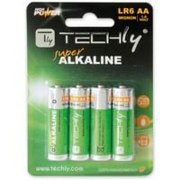 BATERIE ALKALICZNE  TECHLY LR06 AA 4pack
