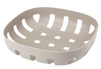 Koszyk stylowy na owoce salaterka tworzywo DECOR kwadratowy beżowy