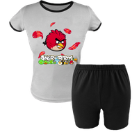 Krótka Piżama dziecięca Angry Birds - Wściekłe Ptaki