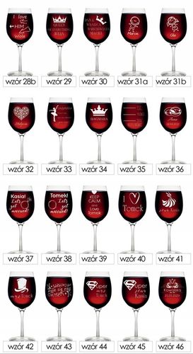 Kieliszek do wina z GRAWEREM prezent upominek urodziny dzień kobiet + KOREK na Arena.pl