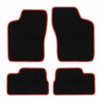 Dywaniki welurowe CARLUX-RED Opel Ascona C 1981-1988 czarne/czerwone