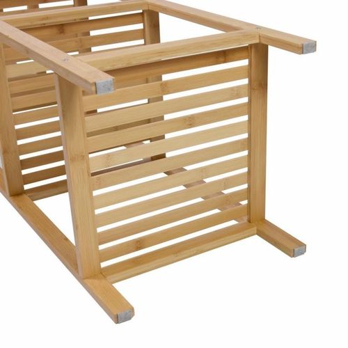 Regał bambusowy, 5 półek, kwadratowy 33 x 33 x 146 cm. na Arena.pl