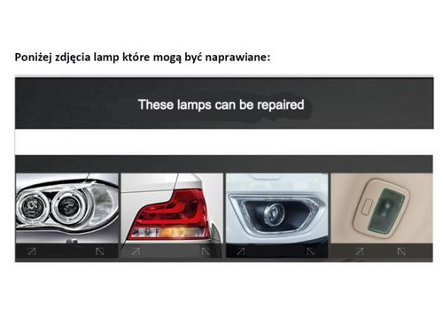 Zestaw naprawczy do lamp samochodowych reflektorów na Arena.pl