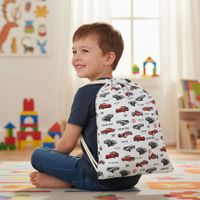 Plecak Worek Bawełniany dla dzieci 35x45 - Grand Prix i klasyczne auta