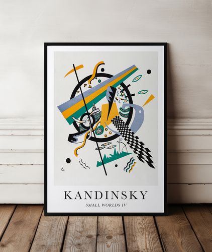 Plakat Kandinsky small worlds 50x70 cm w czarnej ramie na Arena.pl