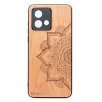 Drewniane Etui Bewood do Motorola G84 5G MANDALA JABŁOŃ