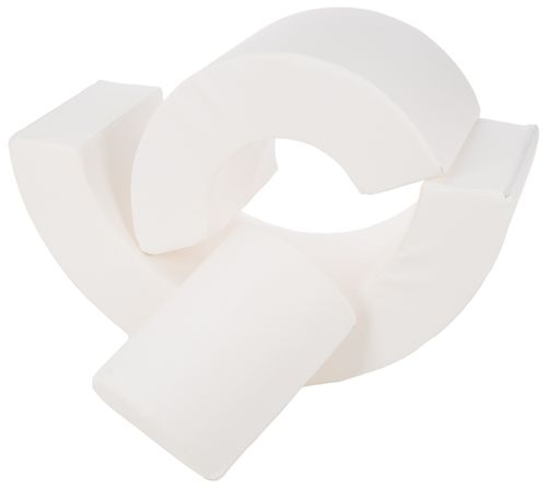 Zestaw 3 klocków piankowych Mini Tęcza (biały) na Arena.pl