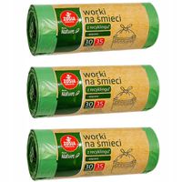 ZESTAW 3 PRODUKTÓW ZOSIA SAMOSIA WORKI NA ŚMIECI WIĄZANE 35 LITRÓW 30 SZTUK
