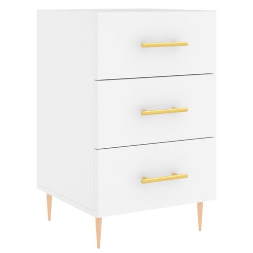 Szafka nocna, biała, 40x40x66 cm, materiał drewnopochodny na Arena.pl