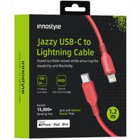 innostyle jazzy kabel usb-c lightning mfi szybkiego ładowania do