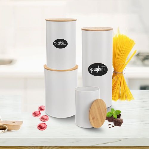 Pojemnik kuchenny z uszczelką zamykany metalowy / puszka WHITELINE 800 ml na Arena.pl