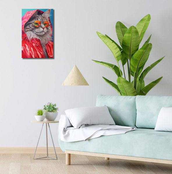 Obraz 30x50cm Kot w Stylu zdjęcie 2