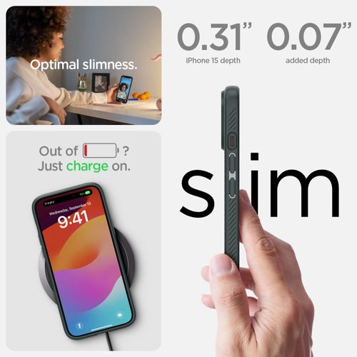SPIGEN LIQUID AIR IPHONE 15 ABYSS GREEN na Arena.pl