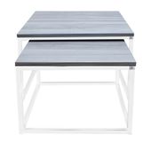 Stolik kawowy ława zestaw 2w1 HELIOS loft metal