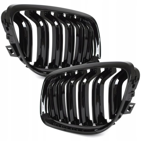 Nerki grill atrapa Czarny połysk do BMW E90 E91lifting 2008-2013 zdjęcie 4