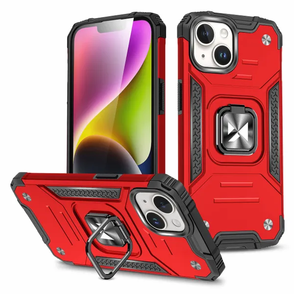 Pancerne etui z ringiem Wozinsky Ring Armor do iPhone 15 - czerwone zdjęcie 1