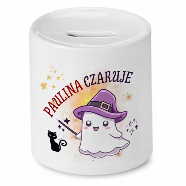 Skarbonka 330 Ml Dla Pauliny Córki Dziecka Z Nadrukiem Ze Zdjęciem zdjęcie 1