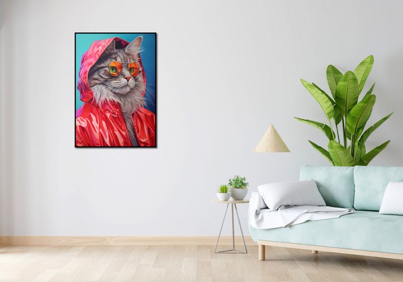 Plakat 67,5x95cm Kot w Stylu zdjęcie 4