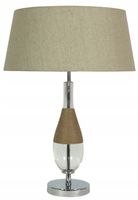 Lampa stołowa Candellux ECO chrom/szary E27 bez żarówki 61 cm