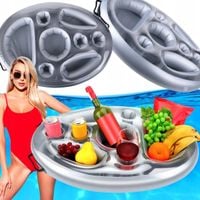 2X DMUCHANY STOLIK BASENOWY DO BASENU JACCUZI PŁYWAJĄCY NA NAPOJE DRINKI