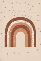 Plakat 40x60cm Wzory dla Dzieci, Dziewczynki i Chłopca - Tęcza