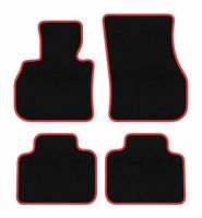 Dywaniki welurowe CARLUX-RED do Mini Countryman F60 2017- czarne
