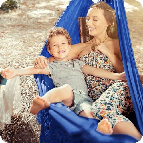 HAMAK OGRODOWY TURYSTYCZNY BOHO HUŚTAWKA MOCNY 150x190 120kg + LINKI TORBA na Arena.pl