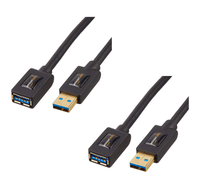 Przejściówka Przedłużacz Kabel USB A Male Female 1,8m 2szt Zestaw