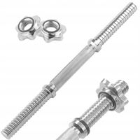 PLATINUM FITNESS GRYF GRYFIK GWINTOWANY KRÓTKI 40 CM 28 MM ZACISKI HANTLA